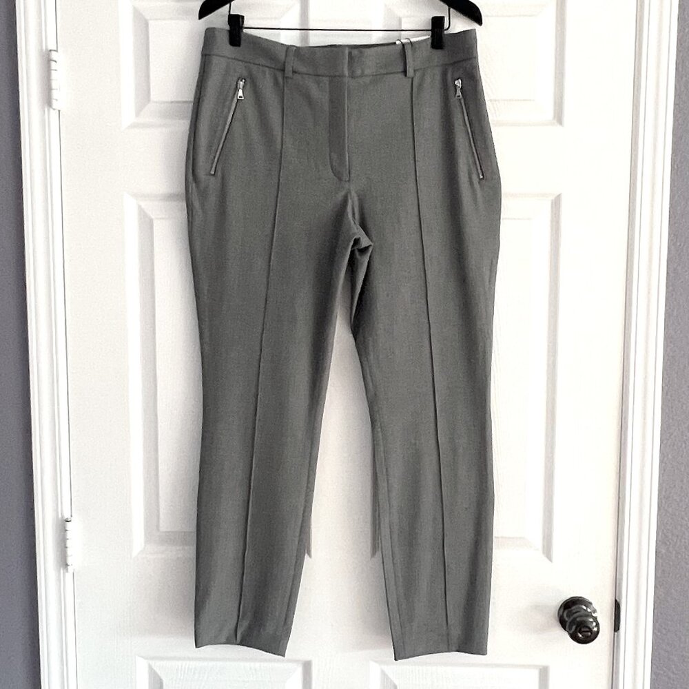 Express skinny gray trousers high rise stretch pants size 14R NWT